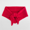 Szalik dzianinowy Knitted Triangle Scarf - B402:Bright Red, 84% polyester / 4% nylon / 7% acrylic / 3% wool / 2% elastane, One Size